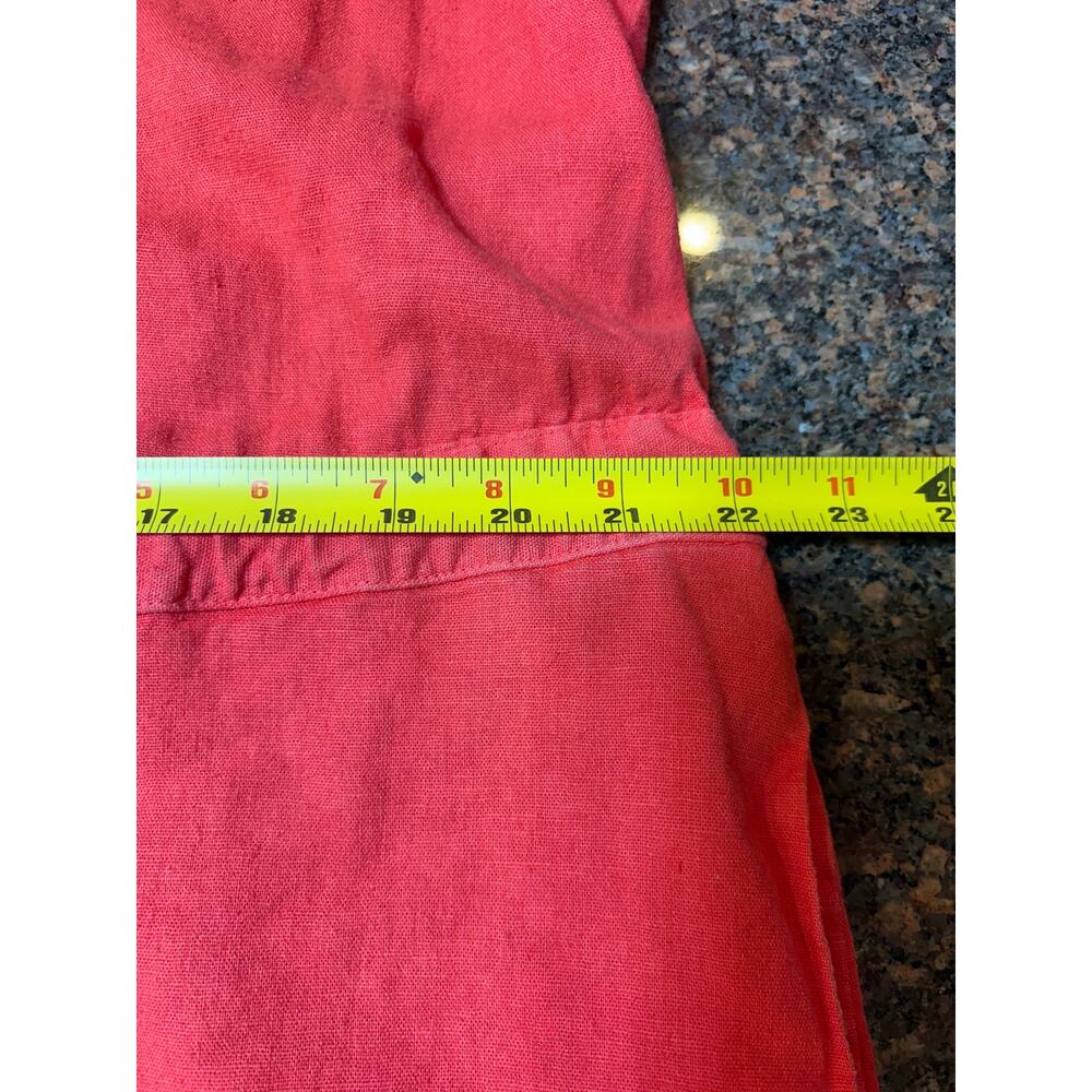Universal Thread Women's Coral Short Romper Linen Blend Size XL - Picture 8 of 16